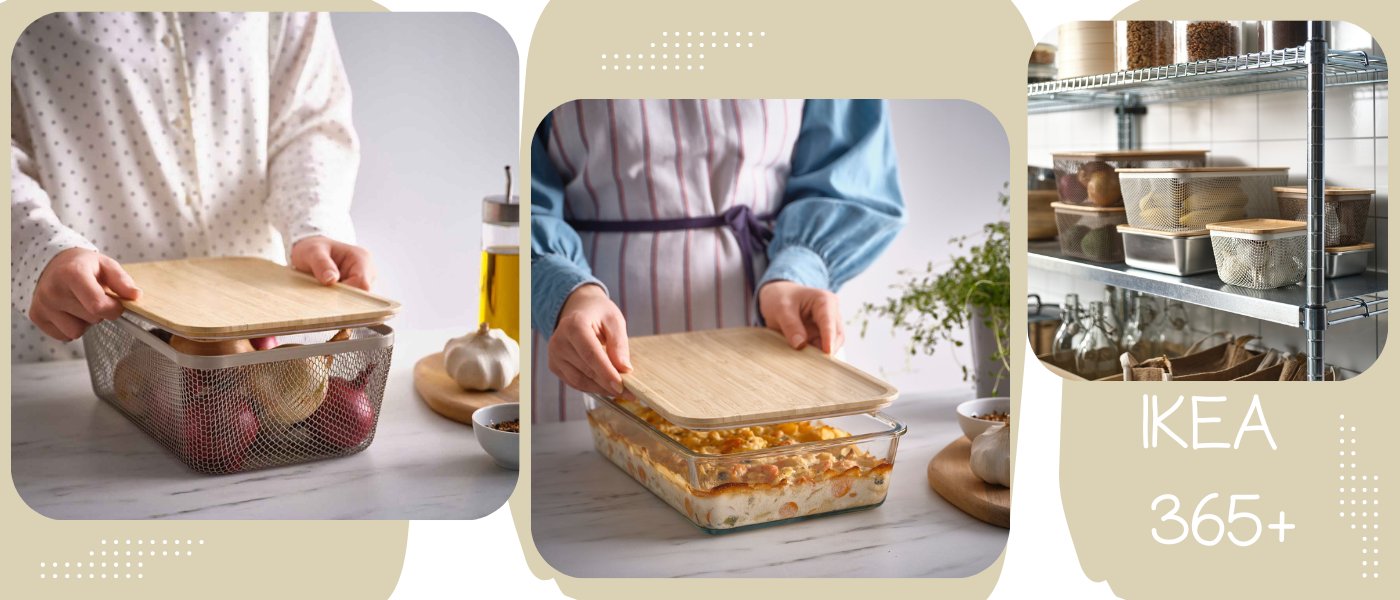 درب ظروف نگهدارنده غذا ایکیا مدل +IKEA 365 سایز 21×32 سانتی متر